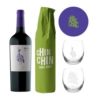 Estuche Malbec + Sauvignon Blanc + 2 vasos