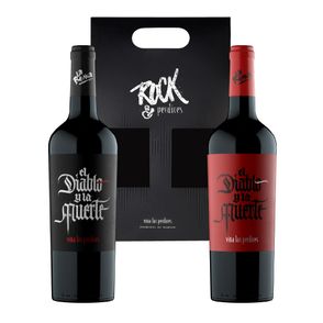 Estuche mix El Diablo y la Muerte Malbec